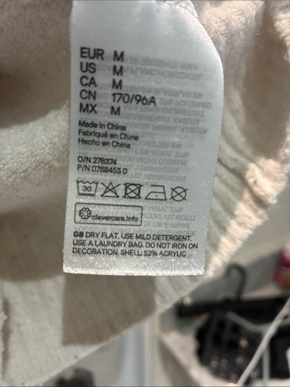 H&M Pearl Embellished Knit Sweater Size M - Picture 7 of 8